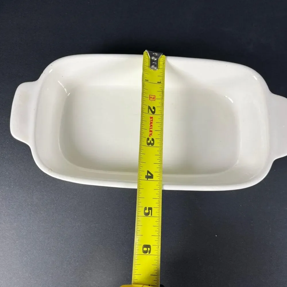 1980s Northland Japan Oven Proof 3 Small Baking Dishes Floral Pattern READ